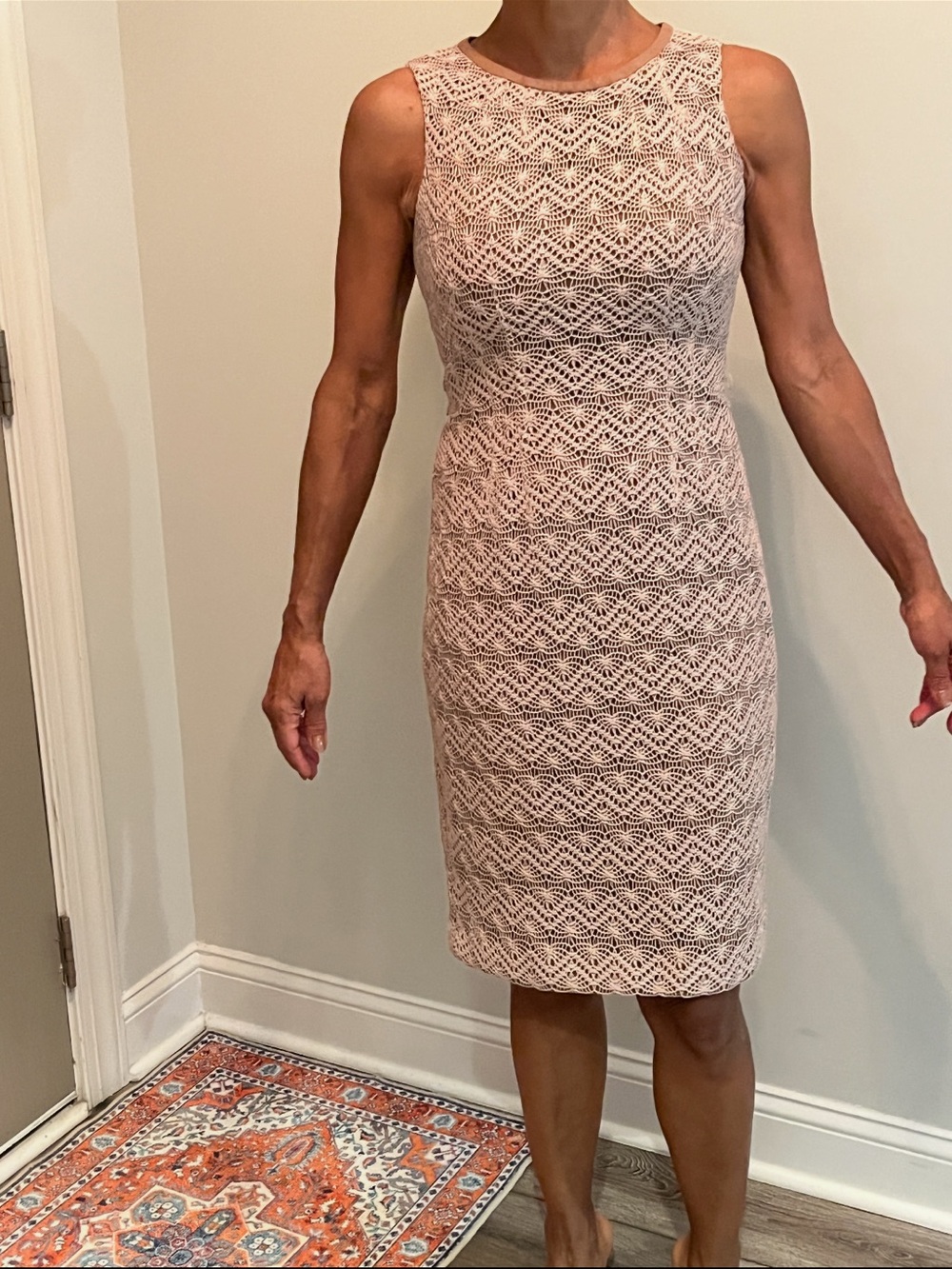 Anne Klein Sleeveless Lace Sheath Dress